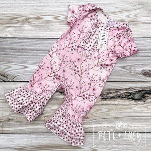 Blooms- Girl's Romper